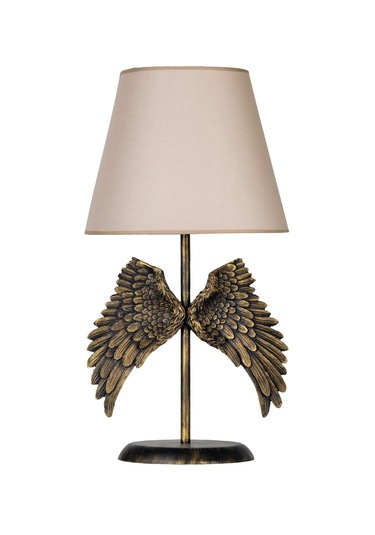 Qdec Modern Dizayn Melek Abajur Gold-Bej Altın - Bej