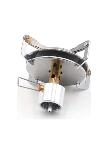 Dancemonkey Pratik Kamp Ocak Açık Hava Kampı İçin Propan Gazlı Sobası Kompakt Gümüş