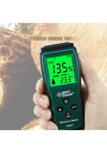 Ahşap Mobilya Yapımı İçin Akıllı Sensör As971 Nem İçeriği Test Cihazı