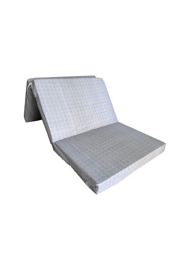 Katlanır Yer Yatağı Ve Tek Kişilik Sünger Katlanır Minder Yatak 90x190x10 Cm-gri