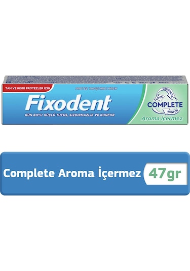 Fixodent Complete Aroma İçermez Diş Protez Yapıştırıcı Krem  47 G