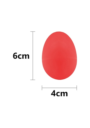 Jwin Pe-102 Yumurta Marakaş Orff - Ritim Aleti Seti - Kırmızı