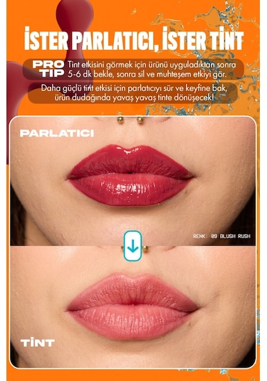 Lıp I.v. Vitamin İçeren Parlatıcı + Tint - 07 Bubblegum Burst 07 Blushing Blush