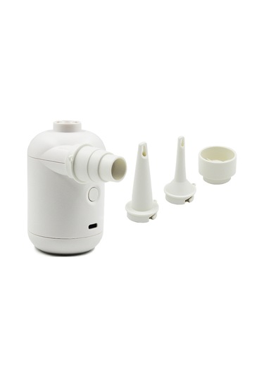 Geeksen Beyaz Usb Çift Fonksiyonlu Hava Pompa - Inflasyon Ve Vakum İçin Dışarıda Taşınabilir, 140l/dak Hızlı İşlem, Abs Malzeme