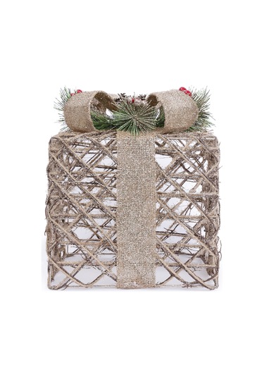 Yargıcı Işıklı Yılbaşı Süsü 15x15x15 Cm 25knha1126t St