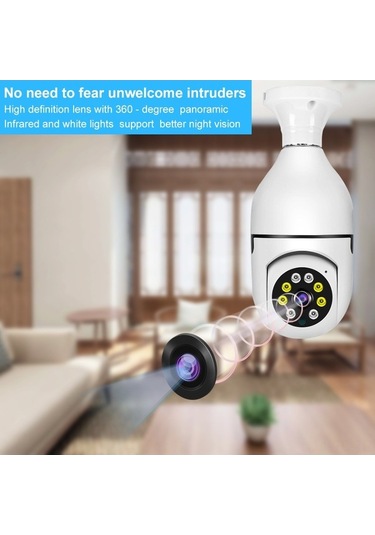 Tongxida 1080p Akıllı Wifi Güvenlik Kamerası: Çift Yönlü Sesli, Hareket Algılama, Gece Görüşü, Mobil Uzaktan İzleme Beyaz Beyaz