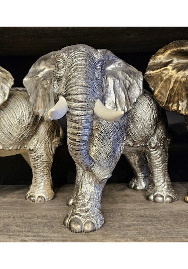 Dekoratif Fil Biblo Antrasit
