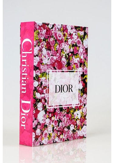 Pembe Çiçekler Dekoratif Kitap Kutu