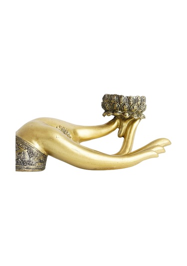 Suntek Restoran Dekorasyon Meditasyon Için Buda Mumluk Retro