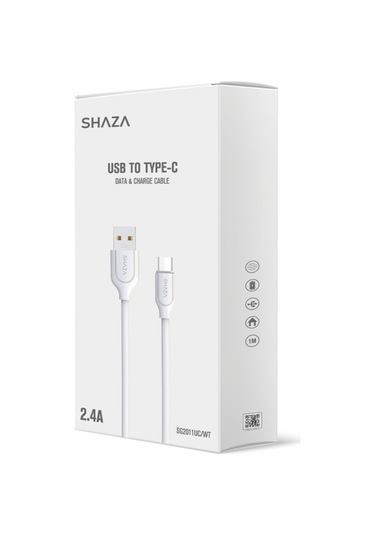 Shaza SG2011UC USB-A To Type-C Data ve Şarj Kablosu 1 M