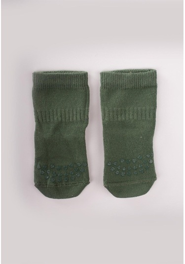 Cigit Emekleme Ve Kaymaz Çorap 6-24 Ay Haki Yeşili Haki