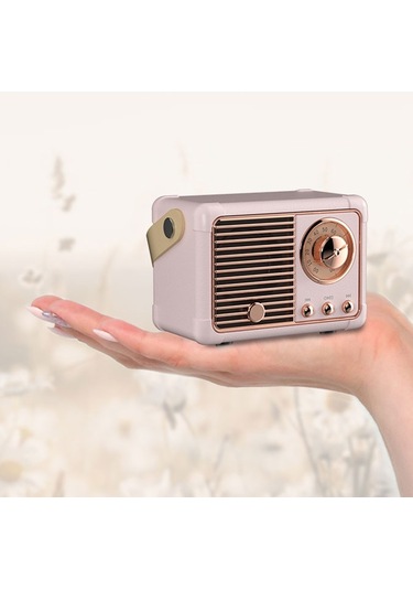 Butu HM11 2. Nesil Vintage Klasik 5.0 Bluetooth Kablosuz Taşınabilir Hoparlör