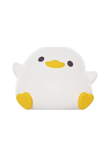 Gece Lambası Ördek Sevimli Ördek Lambası Kısılabilir Silikon Bebek Odası Gece Lambası Şarj Edilebilir Led Başucu Lambası Zamanlayıcı İle