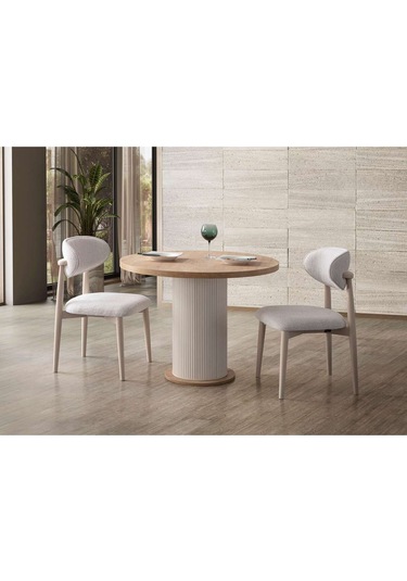 Montana Yemek Masası Takımı 2 Kişilik Takım Bej