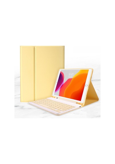 Lemestar Pembe Universal İpad Klavye Kılıfı - İpad 10.2 2019 , Pro 11/air 5, Pro 10.5/air 3 Uyumlu - Koruyucu Kapak Ve Dijital Tuş Takımı