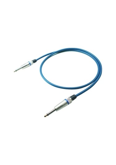 Estello E1001B 1 Mt Mavi 6.3Mm+6.3Mm Gitar Ara Jak Kablo