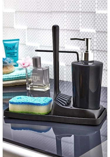 Silikon Süngerli Fırçalı Deterjanlık 001