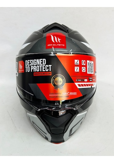 Mt Genesis Sv Atempob2 Parlak Renk Çene Açılır Iç Güneş Vizörlü Motosiklet Kaskı Siyah Gri