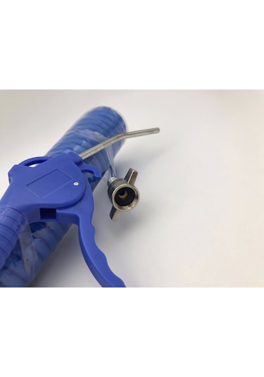 Plastik Saplı Kısa Hava Tabancalı Poliüretan Spiral Hava Hortumu 5x8 5 Mt Seti