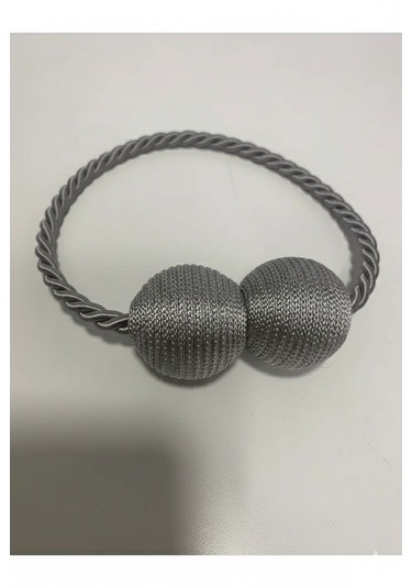 Mıknatıslı Perde Bağlama Aparat Aksesuarı Braçol Gri