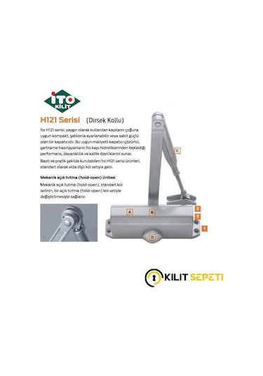 İto H121 Kapı Hidroliği Dirsek Kollu-320