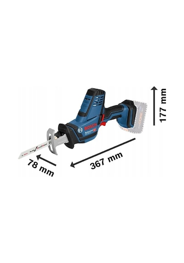 Bosch Professional GSA 18V lı C 4.0Ah Akülü Tilki Kuyruğu Testere - 0615990M3Y