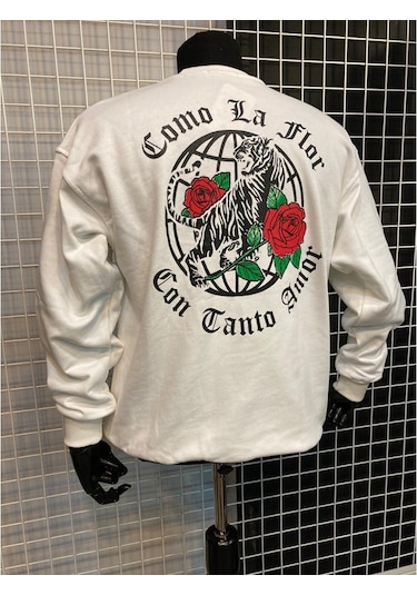 Insane Minds Bisiklet Yaka Baskılı Oversize Sweatshirt Insane Minds Bisiklet Yaka Baskılı Oversize Sweatshirt
