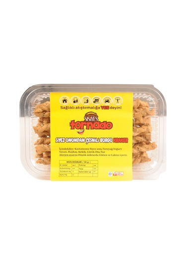 Sisiyes Tornado Siyez Unlu Burgu Kraker 170 G