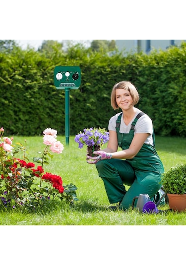 Ultrasonik Hayvan Kovucu Dış Mekan - Sincap Önleyici Cihaz - Su