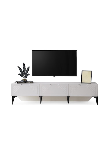Dolunay Modern Membran Çekmeceli Tv Sehpası 180cm