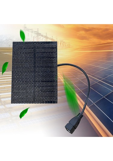 Homyl 5w Mini Güneş Paneli Cep Telefonu Pil Şarj Ev Açık Kontrol