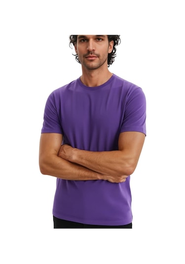 Ar-ma Erkek Regular Fit Pamuk Süprem Basic Bisiklet Yaka Tişört Y31344408002 Mor 2XL Ar-ma Erkek Regular Fit Pamuk Süprem Basic Bisiklet Yaka Tişört Y31344408002 Mor 2XL