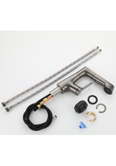 Suntek Banyo Lavabo Bataryası Çekme Püskürtücülü Evye