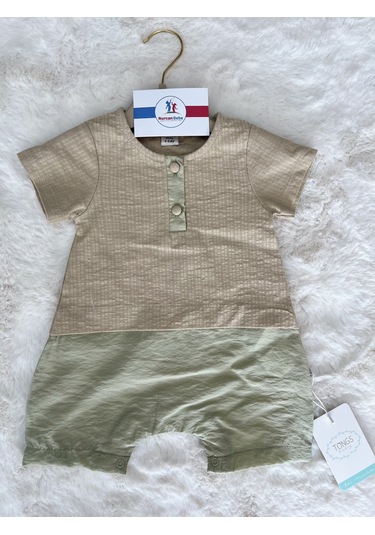 Düğmeli Tulum Yeşil