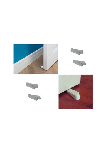 Kapı Stoperi - Kapı Altı Stoperi - Gri 4 Adet