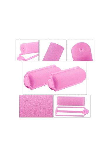 36 Adet Köpük Saç Bigudisi 20 Mm Mini Köpük Saç Şekillendirici Bigudiler Saklama Çantalı Esnek Sünger Bigudiler Yumuşak Uyku Bigudileri Pembe