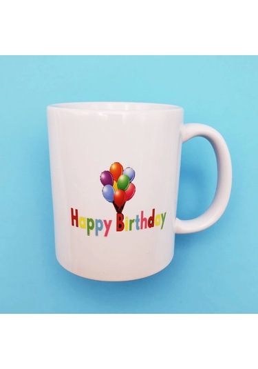 Happy Birthday Kupa Bardak Çok Renkli