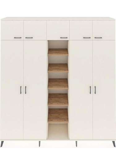 Hyperion Dolap 18 Raflı 9 Kapaklı 220x44x243 Aytaşı-aytaşı/çam Aytası/atlas Çam