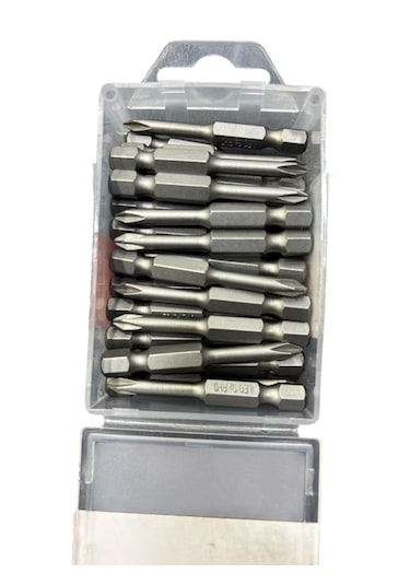 Leo Ph0 50mm ¼ S2 Kalite Mıknatıslı Bits Yıldız Uç 30 Adet