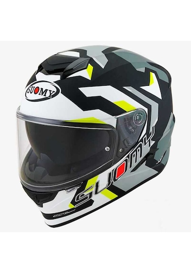 Suomy Stellar Kask Swıft Mat Beyaz Sarı