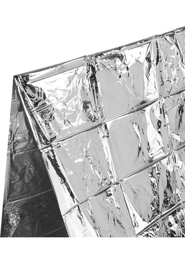 Tenfowee 5 Adet Gümüş Acil Kurtarma Battaniyesi - Isı Saklama, Sinyal Gönderme, Çadır Kullanımı - Pet Alüminyum Kaplama - Dayanıklı Ve Taşınabilir Gümüş