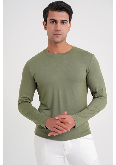 Ts 870 T-shırt Slim A.hakı Casual Haki