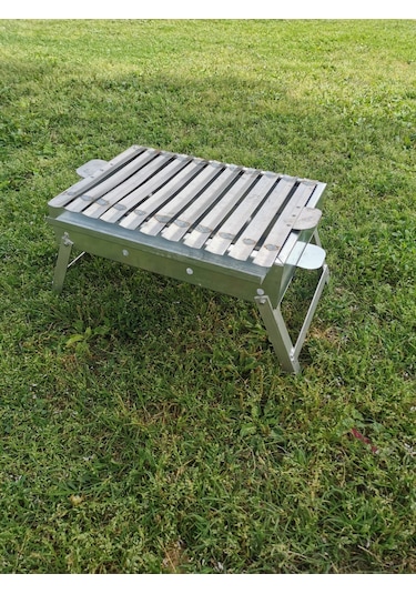 1. Kalite Paslanmaz Krom Gövde.1.2mm 35x55 Cm Mangal Gri