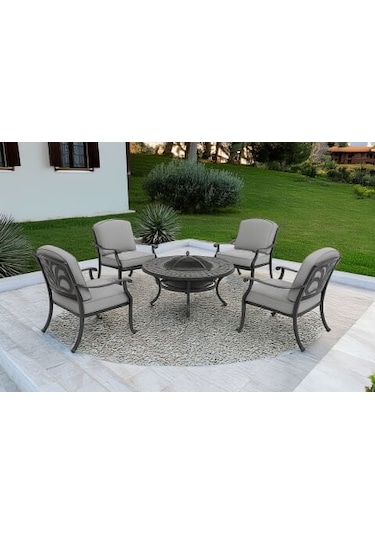 Elızabeth Barbecue Set Siyah