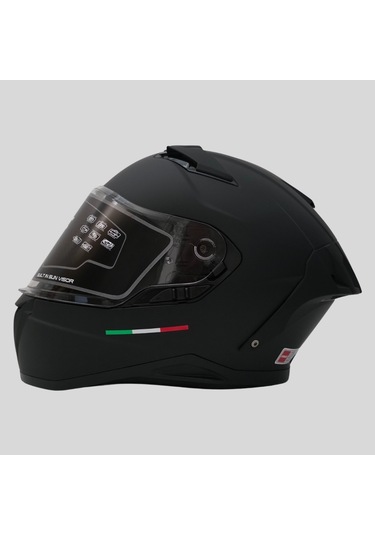 Arwic Mat Kapalı Full Face Motosiklet Kaskı Ar939 Siyah