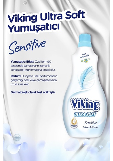 Viking Yumuşatıcı Soft Sensitive 3 x 1400 ML