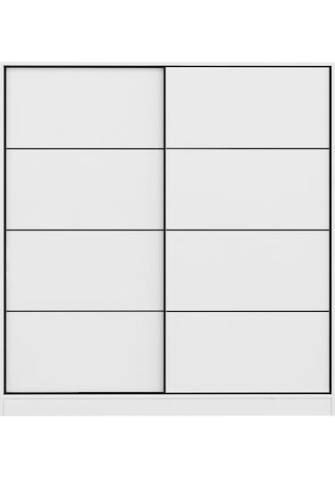 Minarmobilya Minar Kale 2 Kapaklı Sürgülü Dolap 180 Cm - Beyaz