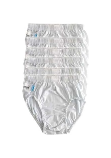 Berrak Erkek Çocuk Slip Külot 1550 - 12 Adet Beyaz