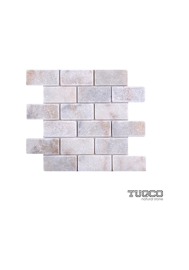 Tuqco Doğaltaş 5 X 10 Golden Eskitme Mermer Mozaik