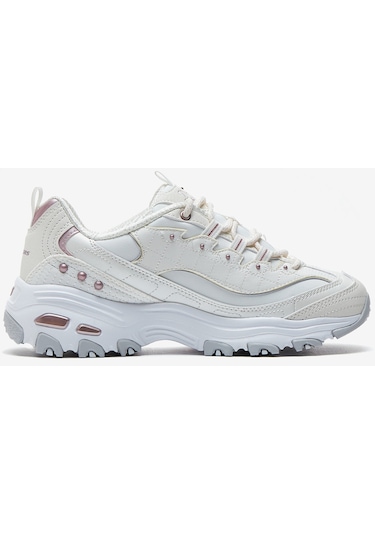 Skechers D'lites Kadın Sneakers - Beyaz 149267 WLV Beyaz